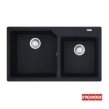 Νεροχύτης γρανιτένιος Urban UBG 86x50cm Black Mat 2 γούρνες
