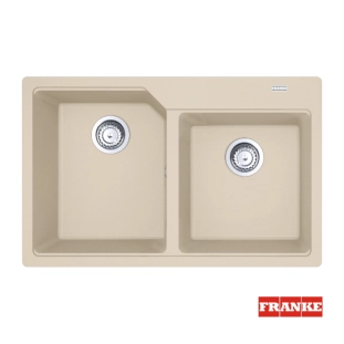 Νεροχύτης γρανιτένιος Urban UBG 78x50cm Beige Oatmeal 2 γούρνες