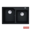 Νεροχύτης γρανιτένιος Urban UBG 78x50cm Onyx 2 γούρνες