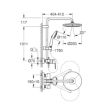 Grohe Tempesta Cosmopolitan 250 26673001 Στήλη Ντους με Μπαταρία, Χρωμέ