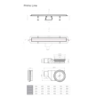 Confluo Compact Primo Line Γραμμικό Κανάλι Ντουζιέρας 45cm, Inox