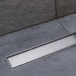 Confluo Compact Primo Line Γραμμικό Κανάλι Ντουζιέρας 45cm, Inox
