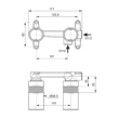 Ideal Standard  A1313NU Εσωτερικός Μηχανισμός Εντοιχιζόμενης Μπαταρίας Νιπτήρος