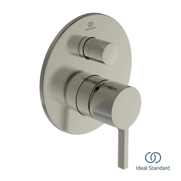 Ideal Standard Joy A7383GN Εξωτερικά Μέρη Εντοιχιζόμενης Μπαταρίας λουτρού, Silver Storm