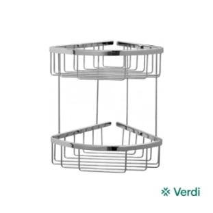 Σπογγοθήκη διπλη γωνιακή Verdi 29x21cm