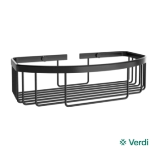 Σπογγοθήκη Verdi παραλληλόγραμμη 27x12cm Μαύρη ματ