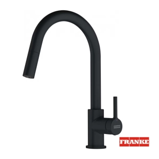 Μπαταρία Κουζίνας Franke Lina 3156601034, μαύρο ματ