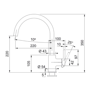 Μπαταρία Κουζίνας Franke Lina XL 3156601032, μαύρο ματ 2