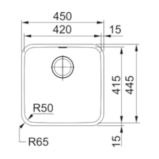 Franke Ανοξείδωτος Υποκαθήμενος Νεροχύτης Bell BCX 110-42... 2