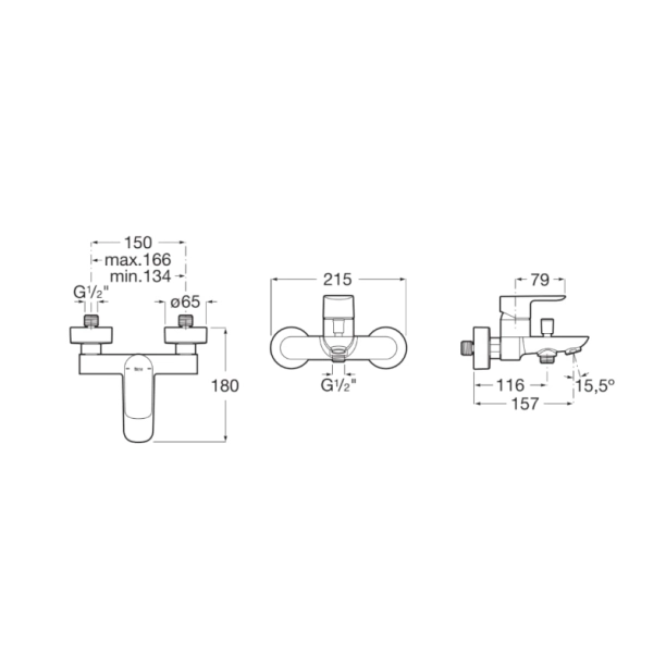 Μπαταρία Λουτρού Κορμός Roca Cala, Χρωμέ