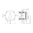 Ideal Standard Joy A7383A2 Εξωτερικά Μέρη Εντοιχιζόμενης Μπαταρίας λουτρού, Brushed Gold