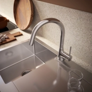 Μπαταρία Κουζίνας με Ντους Ideal Standard Nora Χρωμέ B9330AA