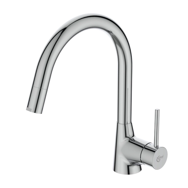 Μπαταρία Κουζίνας με Ντους Ideal Standard Nora Χρωμέ B9330AA