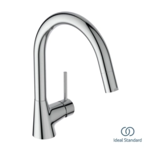 Μπαταρία Κουζίνας με Ντους Ideal Standard Nora Χρωμέ B9330AA