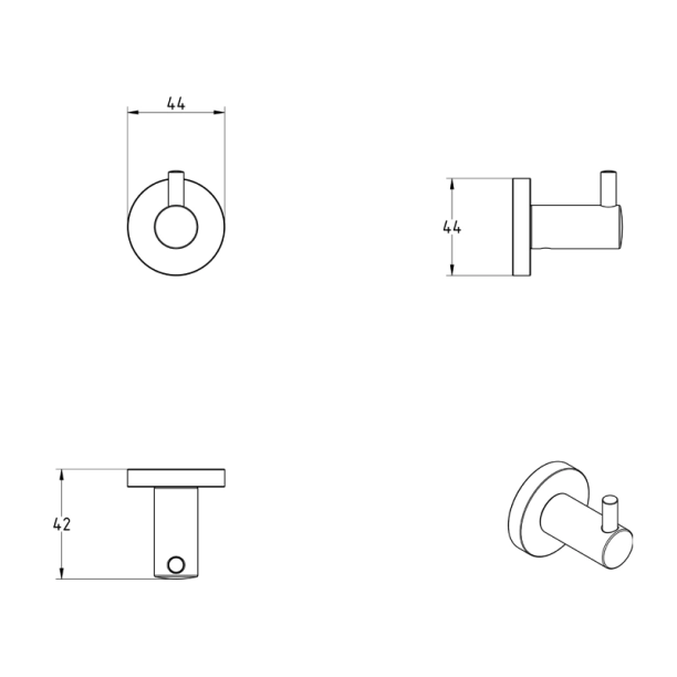 Άγκιστρο Verdi Sigma Μονό Χρωμέ - 3030222