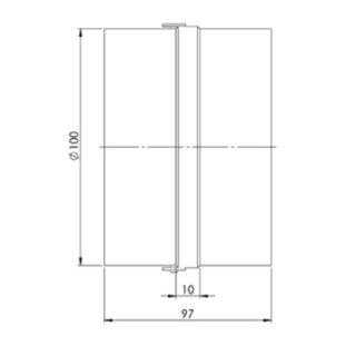 Βαλβίδα Αντεπιστροφής EUROPLAST RSKT100 Για αεραγωγούς 2