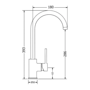 Μπαταρία Κουζίνας Modea Line 00-02090B, μαύρο ματ 2