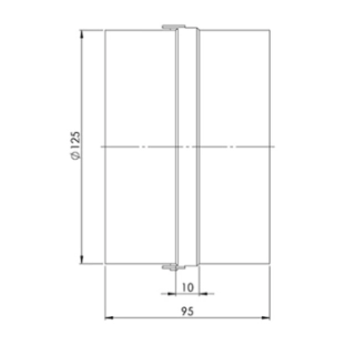 Βαλβίδα Αντεπιστροφής EUROPLAST RSKT125 Για αεραγωγούς 2