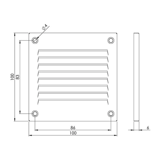 Περσίδα EUROPLAST MR1010 Με Πλέγμα Προστασίας