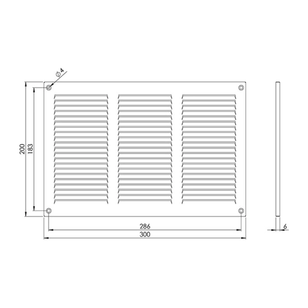 Περσίδα EUROPLAST MR3020 Με Πλέγμα Προστασίας