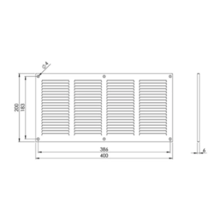 Περσίδα EUROPLAST MR4020 Με Πλέγμα Προστασίας 2