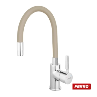 Μπαταρία Κουζίνας Ferro Zumba BZA4P, μπεζ/χρωμέ