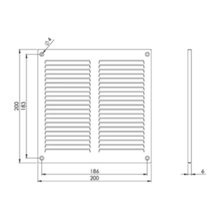 Περσίδα EUROPLAST MR2020ZN Με Πλέγμα Προστασίας 2