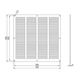 Περσίδα EUROPLAST MR4040ZN Με Πλέγμα Προστασίας 2
