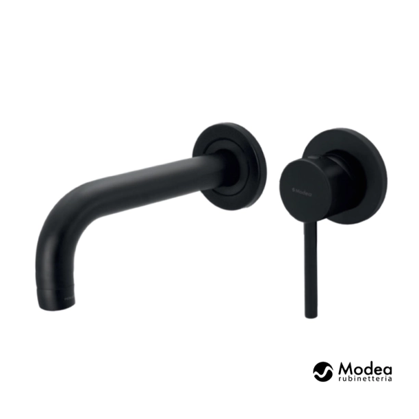 Modea Etna 00-08510/B Πλήρες Σύστημα Εντοιχιζόμενης Μπαταρίας Νιπτήρος, μαύρο ματ