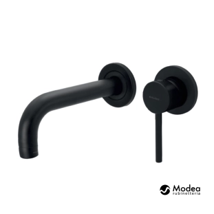 Modea Etna 00-08510/B Πλήρες Σύστημα Εντοιχιζόμενης Μπαταρίας Νιπτήρος, μαύρο ματ