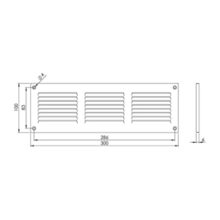 Περσίδα EUROPLAST MR3010ZN Με Πλέγμα Προστασίας 2