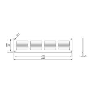 Περσίδα EUROPLAST MR4010ZN Με Πλέγμα Προστασίας