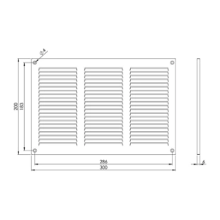 Περσίδα EUROPLAST MR3020ZN Με Πλέγμα Προστασίας 2