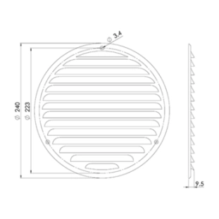 Περσίδα EUROPLAST MR200 Με Πλέγμα Προστασίας 2