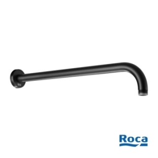 Roca Βραχίονας Τοίχου 40cm για Κεφαλή Ντους Matt Black...