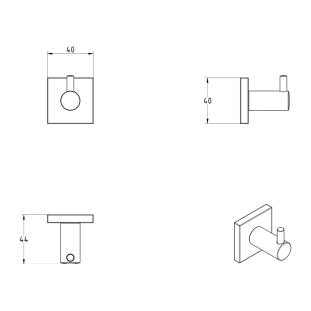 Άγκιστρο Verdi Delta Μονό Χρωμέ - 3060222 2