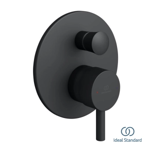 Ideal Standard Ceraline A7389XG Εξωτερικά Μέρη Εντοιχιζόμενης Μπαταρίας λουτρού, Silk Black