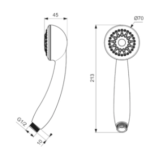 Vidima Sevajet Τηλέφωνο Ντους Μονής Λειτουργίας B9391AA 2