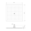Ideal Standard IdealRain Τετράγωνη Κεφαλή Ντους 30x30cm Χρωμέ B0388MY