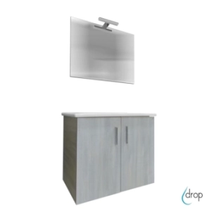 Σετ επίπλο κρεμαστό Adria 75cm Frozen grey