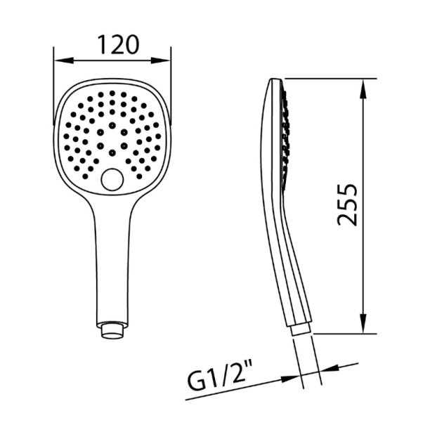 Clever Style 120 Τηλέφωνο Ντους 3 Λειτουργιών