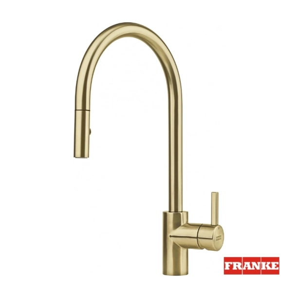 Ανοξείδωτη μπαταρία Eos με ντους Inox PVD Gold