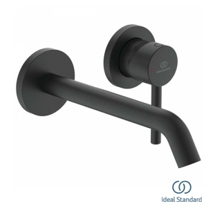 Ideal Standard Ceraline A6938XG Εξωτερικά Μέρη Εντοιχιζόμενης Μπαταρίας Νιπτήρος, Silk Black