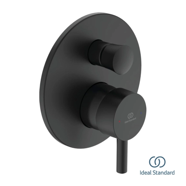 Ideal Standard Ceraline A6939XG Πλήρες Σύστημα Εντοιχιζόμενης Μπαταρίας λουτρού, Silk Black
