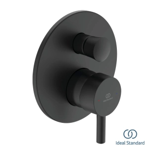 Ideal Standard Ceraline A6939XG Πλήρες Σύστημα Εντοιχιζόμενης Μπαταρίας λουτρού, Silk Black