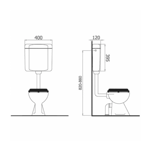 Viospiral Dalia Επίτοιχο Πλάστικό Καζανάκι...