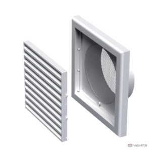 Vents Καπάκι Εξαερισμού 18,7x18,7εκ Αγωγού Φ150 Λευκό με...