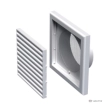 Vents Καπάκι Εξαερισμού 18,7x18,7εκ Αγωγού Φ150 Λευκό με Σίτα