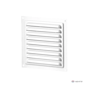 Vents Καπάκι Εξαερισμού Αλουμινίου 15x15cm με Σίτα Λευκό
