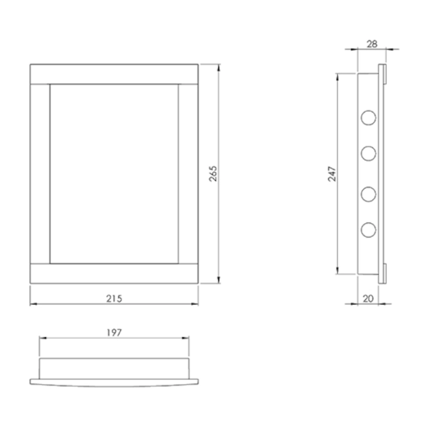 ΘΥΡΙΔΑ ΕΠΙΣΚΕΨΗΣ ΠΛΑΣΤΙΚΗ EUROPLAST PL2025